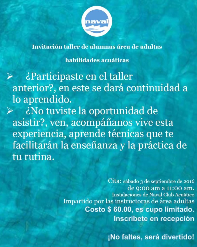 Naval Club Acuático para Mujeres y Niños - Centro acuático en Guadalajara, Jalisco - Vista 3 de 8 de las instalaciones de la academia